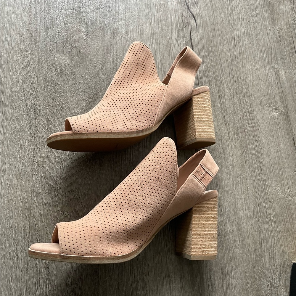Cole Haan Women’s Grand Os Callista Open Peep Toe Ankle Bootie / Beige Blush 8.5